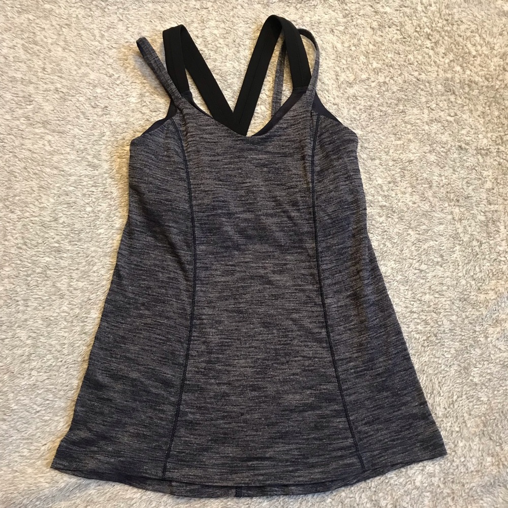 Lululemon Tank-Top Black & Gray Size 2